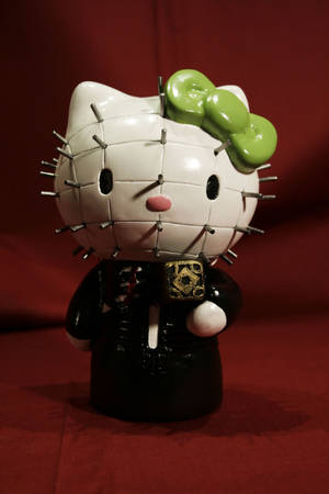 Spiky Face Hello Kitty Halloween Wallpaper