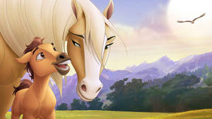 Spirit Stallion Of The Cimarron Mother's Love Wallpaper