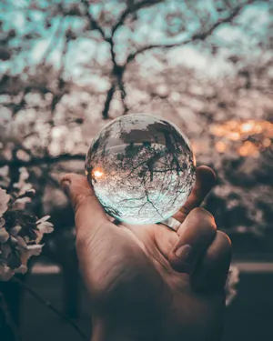 Spiritual Crystal Reflection Wallpaper