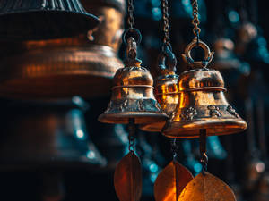 Spiritual Golden Bells Wallpaper