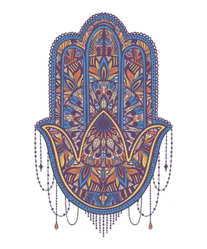 Spiritual Hamsa Hand Symbol Wallpaper