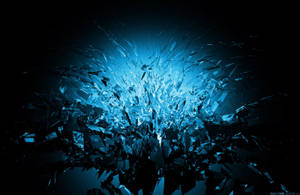 Splash Blue Fountain Crystals Wallpaper