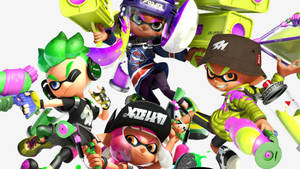 Splatoon 2 Inkling Boys Team Wallpaper