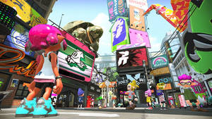 Splatoon 2 Inkopolis Square Wallpaper