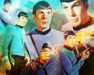 Spock In Different Ages Wallpaper