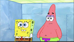 Spongebob And Patrick Blank Expression Wallpaper