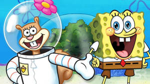 Spongebob And Sandy Cheeks Wallpaper