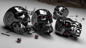 Spooky 3d Ghost Head Toy Wallpaper