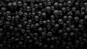 Spooky Dark Skulls Wallpaper