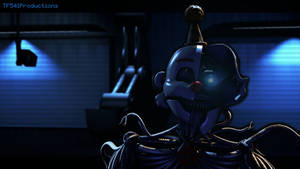 Spooky Ennard Clown Robot Wallpaper