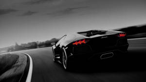 Sports Car Black Aventador Wallpaper