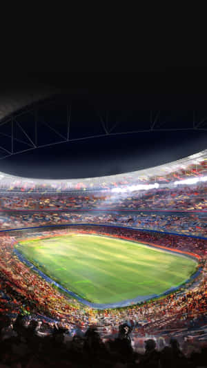 Spotify Camp Nou Football Field Wallpaper