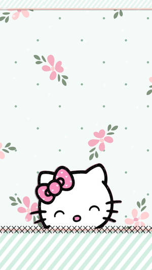 Spread A Sprinkle Of Joy With This Cheery Hello Kitty Wallpaper. Wallpaper