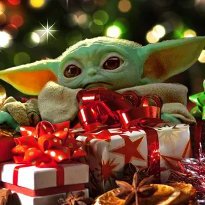 Spread Festive Cheer With Baby Yoda This Christmas Wallpaper
