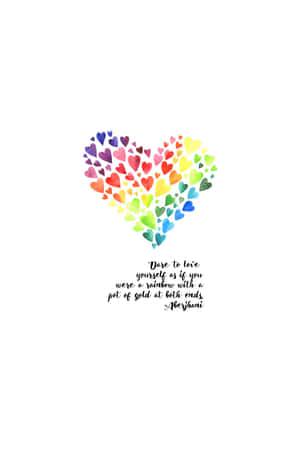 Spread Love With Rainbow Colors Wallpaper