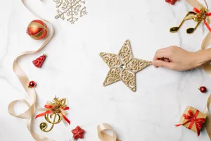 Spread The Christmas Cheer With This Cute, Simple Holiday Design. Wallpaper