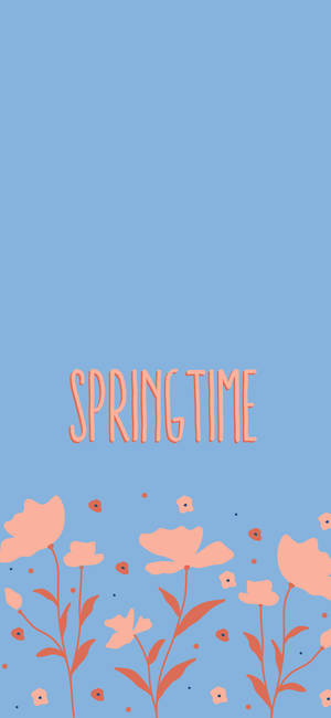 Spring Iphone Light Blue Wallpaper