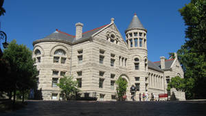 Springtime Indiana University Bloomington Maxwell Hall Wallpaper