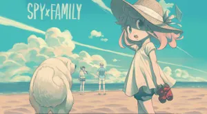 Spy X Family On The Beach Wallpaper