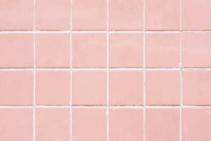 Square Tiles Aesthetic Pink Desktop Wallpaper