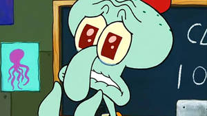 Squidward Tentacles Puppy Eyes Wallpaper