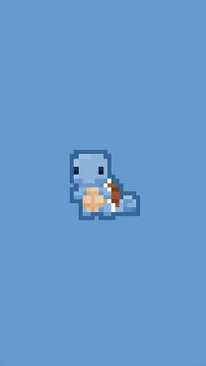 Squirtle Pixel Art Pokemon Iphone Wallpaper