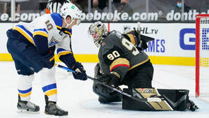 St. Louis Blues Brayden Schenn Versus Vegas Golden Knights Wallpaper