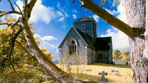 St. Martha's Church - A Masterpiece Of Medieval Architecture In England Wallpaper
