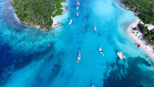 St Vincent And The Grenadines Island Top View Wallpaper