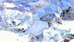 Stacked Ice Blocks Wallpaper