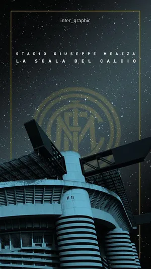 Stadio Giuseppe Meazza Nighttime Poster Wallpaper