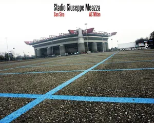 Stadio Giuseppe Meazza San Siro Exterior View Wallpaper