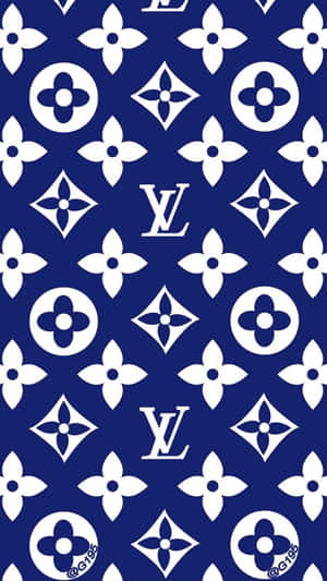 Stand Out In Luxury With Louis Vuitton Blue Wallpaper