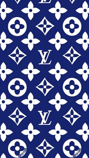 Stand Out In Luxury With Louis Vuitton Blue Wallpaper