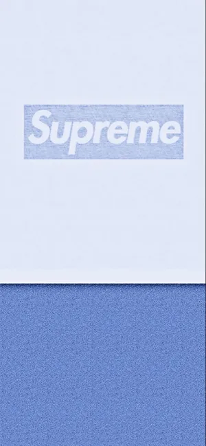 Stand Out In Style With Blue Supreme Wallpaper