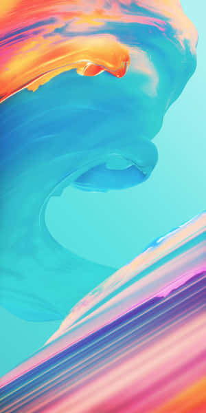 Standard Watercolor Waves Wallpaper