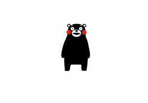 Standing Kumamon On White Wallpaper