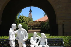 Stanford University Gay Liberation Statues Wallpaper