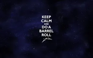 Star Fox Arwing Keep Calm Wallpaper