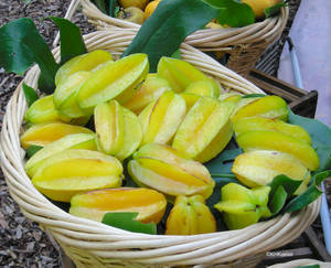 Star Fruit In A Basket Wallpaper