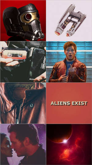 Star Lord Aesthetic Moodboard Wallpaper