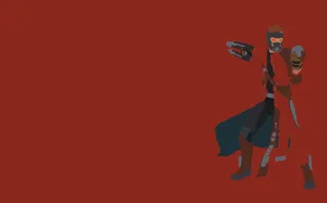 Star Lord Minimalist Art Wallpaper