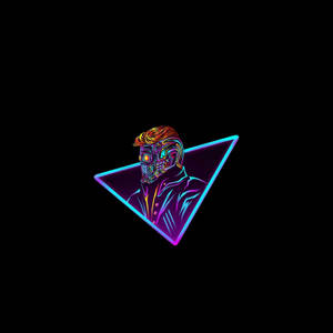 Star Lord Vaporwave Wallpaper