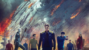 Star Trek Into Darkness Burning Spaceship Wallpaper