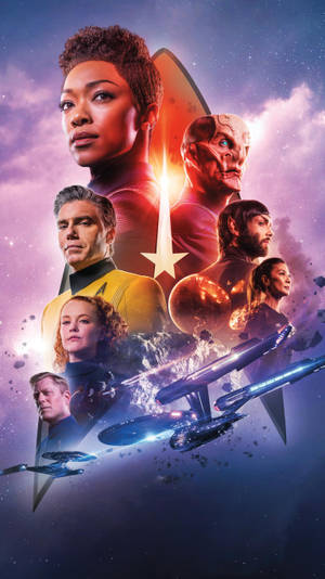 Star Trek Iphone Characters Wallpaper