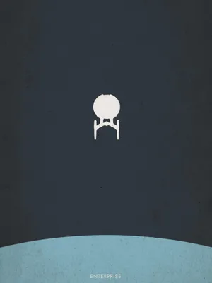 Star Trek Iphone Minimalist Enterprise Wallpaper