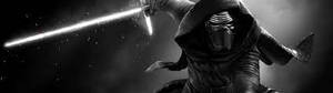 Star Wars Dual Screen Kylo Ren Weapon Wallpaper