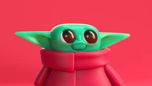 Star Wars Red Baby Yoda Wallpaper