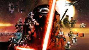 Star Wars The Force Awakens Movie Poster Wallpaper