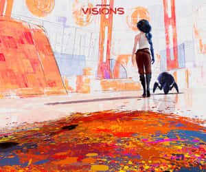 Star Wars Visions Artistic Reflection Wallpaper
